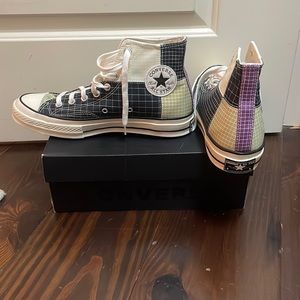 Brand new Converse chuck 70-hi BLACK/EGRET/OYSTER. Size 8 men’s, 10 women’s